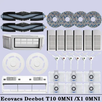 Ecovacs Deebot X1 OMNI / T10 OMNI 로봇 진공 청소기 부품 먼지 봉투 헤파 필터 메인 사이드 브러시 걸레 쓰레기통 액세서리