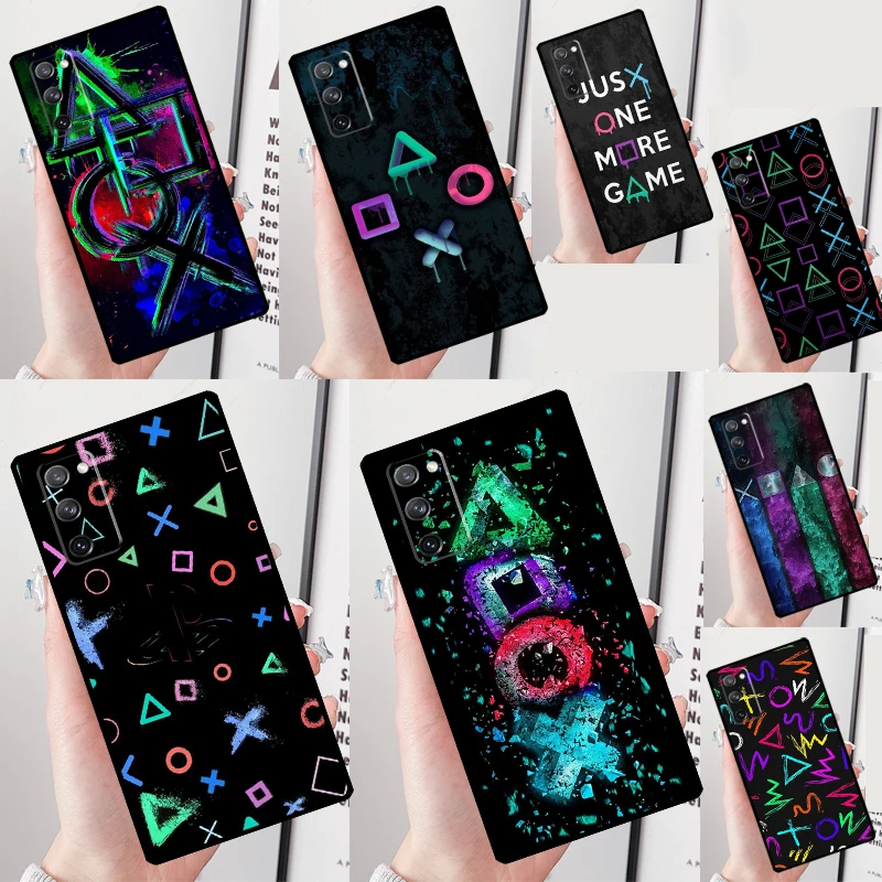 Custodia Da Gioco Ps Gamer Per Samsung Galaxy S23 Ultra Plus S22 S21 S9 S10 Note 10 Note 20 Ultra S20 Fe Cover