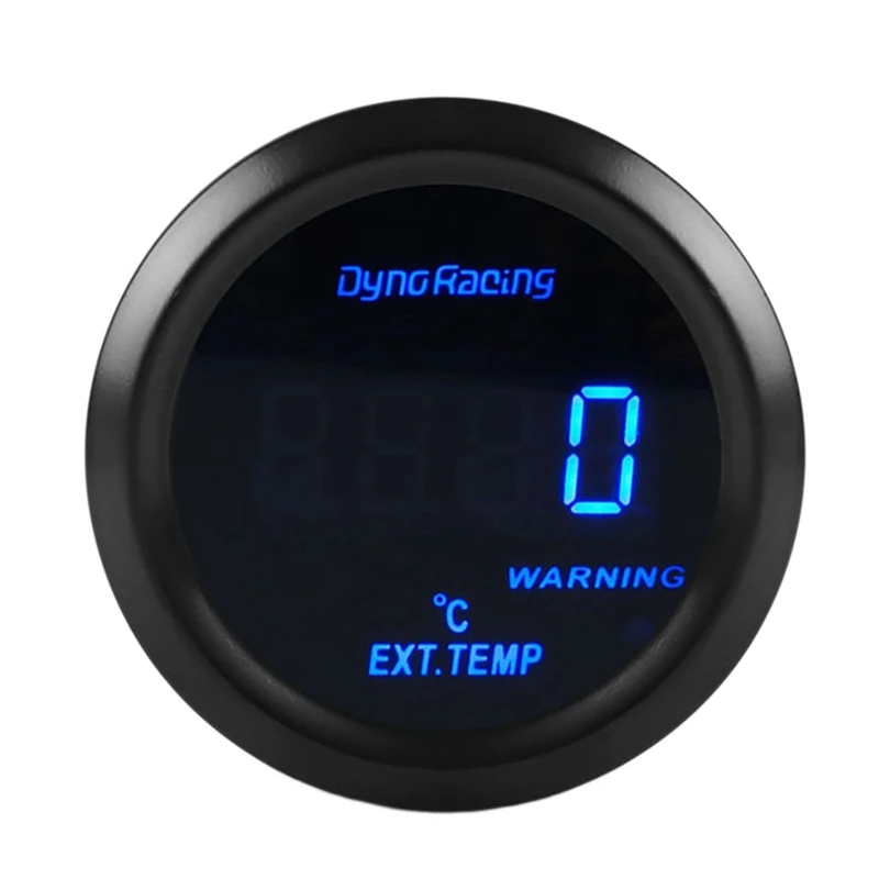 2 Inch 52Mm Exhaust Gas Temp Gauge Digital Exhaust Temperature EGT EXT Gauge Blue Led Car Gauge Car Meter With Sensor