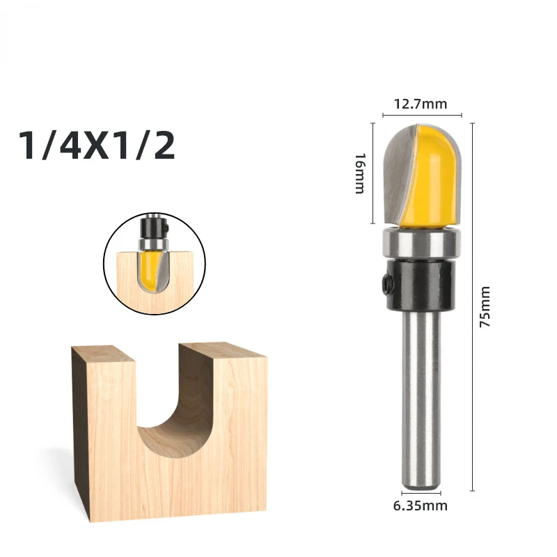 Freze pentru scobire și canale rotunde — 6.35X12.7mm · 61571