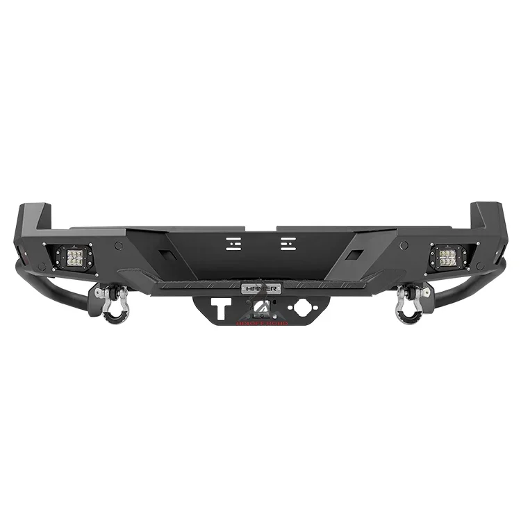 New! B08-A Model Pickup truck ute 4x4 Steel rear bumper car bumper accessories with LED light tow hook for -ISUZU Dmax