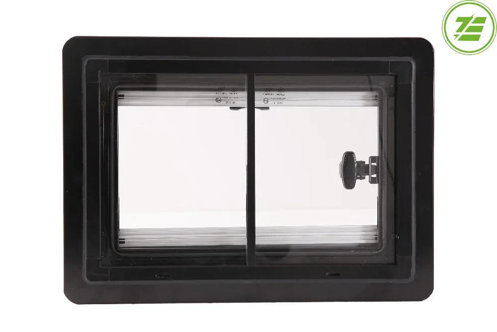 500x300mm 700X400mm RV Sliding Window Hatch With Tempered Glass Motorhome van camper trailer caravan accessories 25 34 21 32inch rv window horizontal sliding windows aluminum alloy tempered black glass anti mosquito for camper caravan