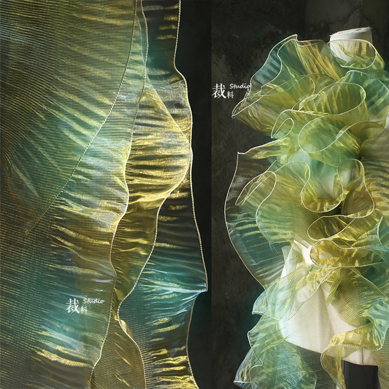 

Кружевная отделка в виде объемных волн, 4 ярда