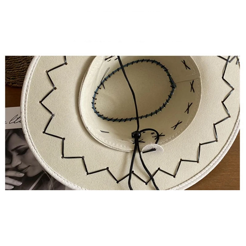 Women Men Cowboy Hat Western Suede Cowgirl Hats Fashion West Fancy Dress Party Headwear Unisex Cap