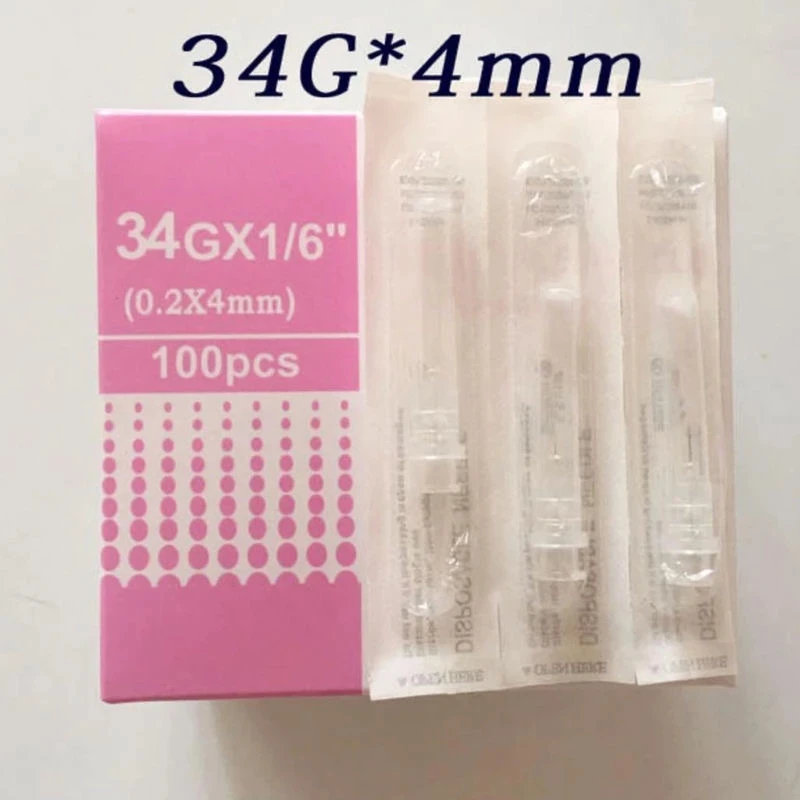 Mesotherapy Needle 34g 1.5mm 2.5mm  For Beauty injection syringe filler Safety Wrinkle Removal Hypodermic Needle Microneedles