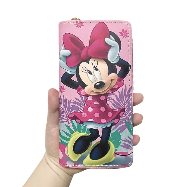 Disney2022 New Mickey Women's Wallet Cute Mini Coin Purse PU Zipper Multifunctional High Quality Luxury Fashion Women's Wallet 20-10-2.5cm