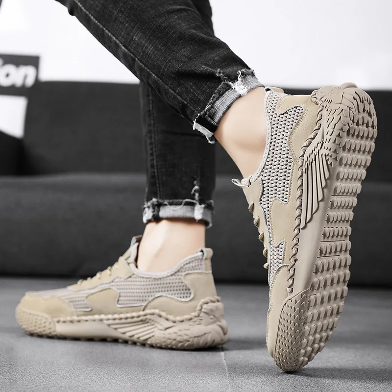 Modes sieta kedas Ikdienas vīriešu apavi Ērti, izturīgi, elpojoši, smalki, mīksti un nekaitē pēdām_voghion.com