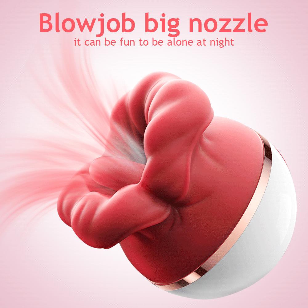 Big Mouth Rose Vibrator Tongue Licking Oral G Spot Vibrator