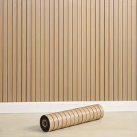 แผ่นผนังลายตะแกรงแบบติดเอง-สติ๊กเกอร์ติดผนัง 3 มิติ สำหรับตกแต่งผนังห้องนั่งเล่น ฉากหลังทีวี วอลเปเปอร์แบบลอกและติด ตกแต่งบ้าน 2