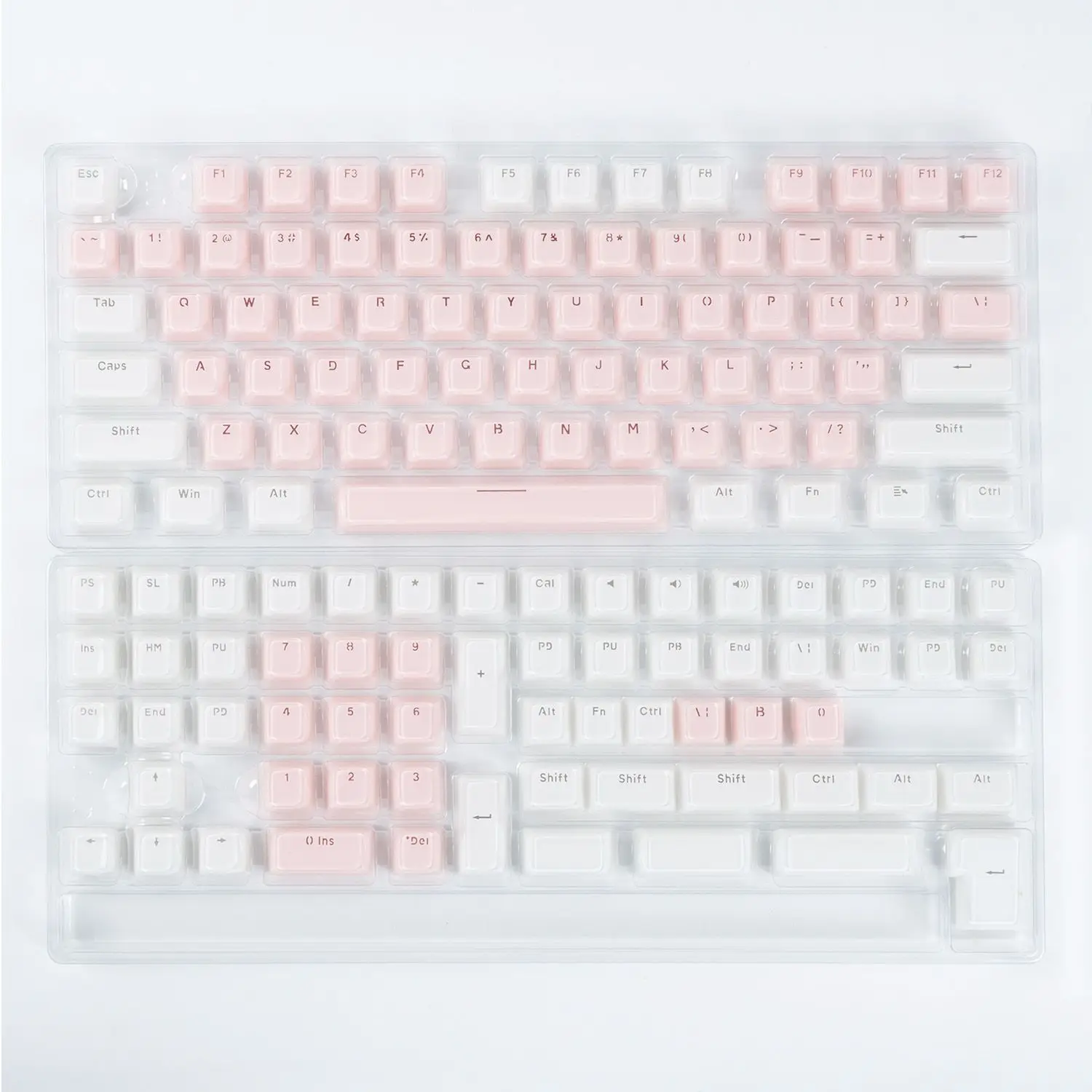 Geléia Crystal Keycap para Teclado Mecânico Oem Altura Caráter Translúcido Redondo Rosa Azul Faça Você Mesmo Geléia Gelo Bonito 136 Chaves - Imagem 4