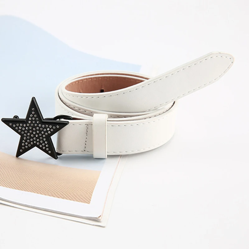 Star Rhinestone Belt For Women Fashion Y2k Waist Strap Female Girl Jeans Dress Trouser Decorative Waistband Accessories