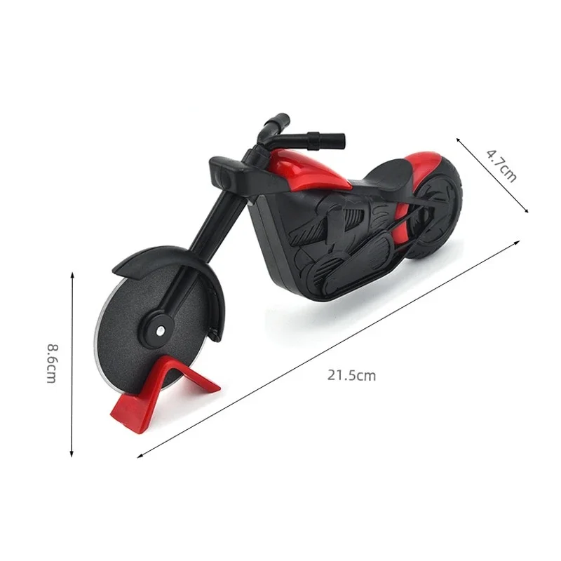 Stainless Steel Pizza Cutter Motorcycle Single Wheel Cut Tools Pizza Chopper Slicer Kitchen Gadget Household Cake Cutter Knives