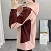 Outdoor Climbing Hiking Jacket Women Patchwork Sports Waterproof Hooded Coat Trekking Mountain Windbreaker Jackets Raincoat