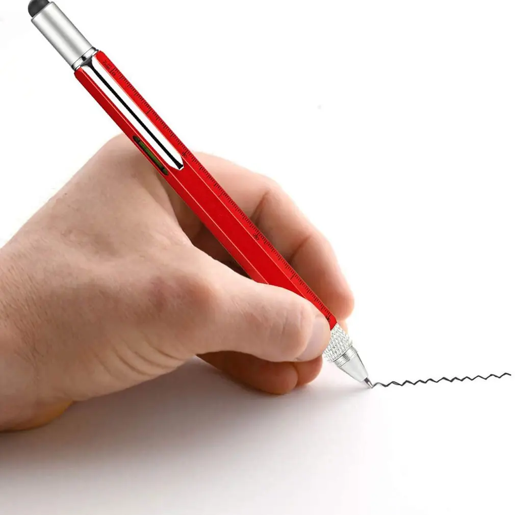 Multi Tool Pen Exquisite Durable Practical Multi-function Stylus Screwdriver Tool Christmas Gift Men's Gift