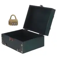 Vintage Wood Treasure Chest Small Jewelry Storage Organizer Decorative Trinket Case With Lock Wooden Jewelry Box Storage Case 1