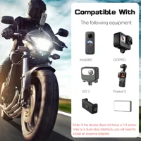 Motorcycle Windshield Mount Clamp Aluminum Clip For GoPro 13 12 Insta360 X5 X4 X3 Ace For DJI Osmo 360/Action 4 5 Accessories - Image 5