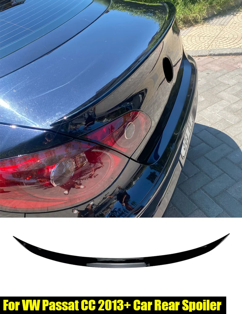 Für Volkswagen Zubehör Passat CC R-Line Passat B6 B7 B8 2010+ Auto Schwarz Boot Hinten Stamm Flügel Dach spoiler Lip Abdeckung – Detail 1