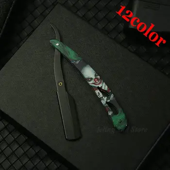 Barbiere Rasoio da uomo Bordo dritto Coltelli da barbiere Rasatura manuale della barba e cura Lame sostituibili Shavette Regalo per uomo 1