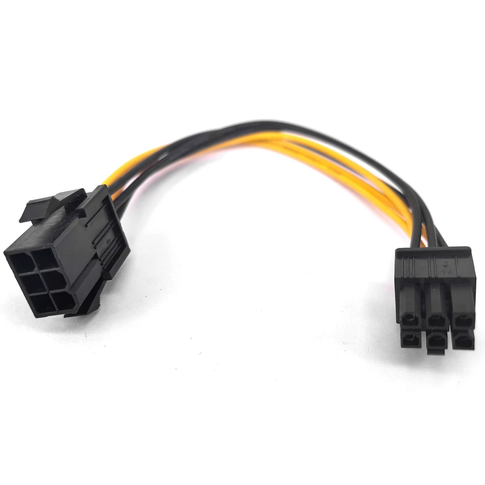 PCI-E 6Pin Extension Power Supply Cable 6 Pin Male to Female PSU GPU ...