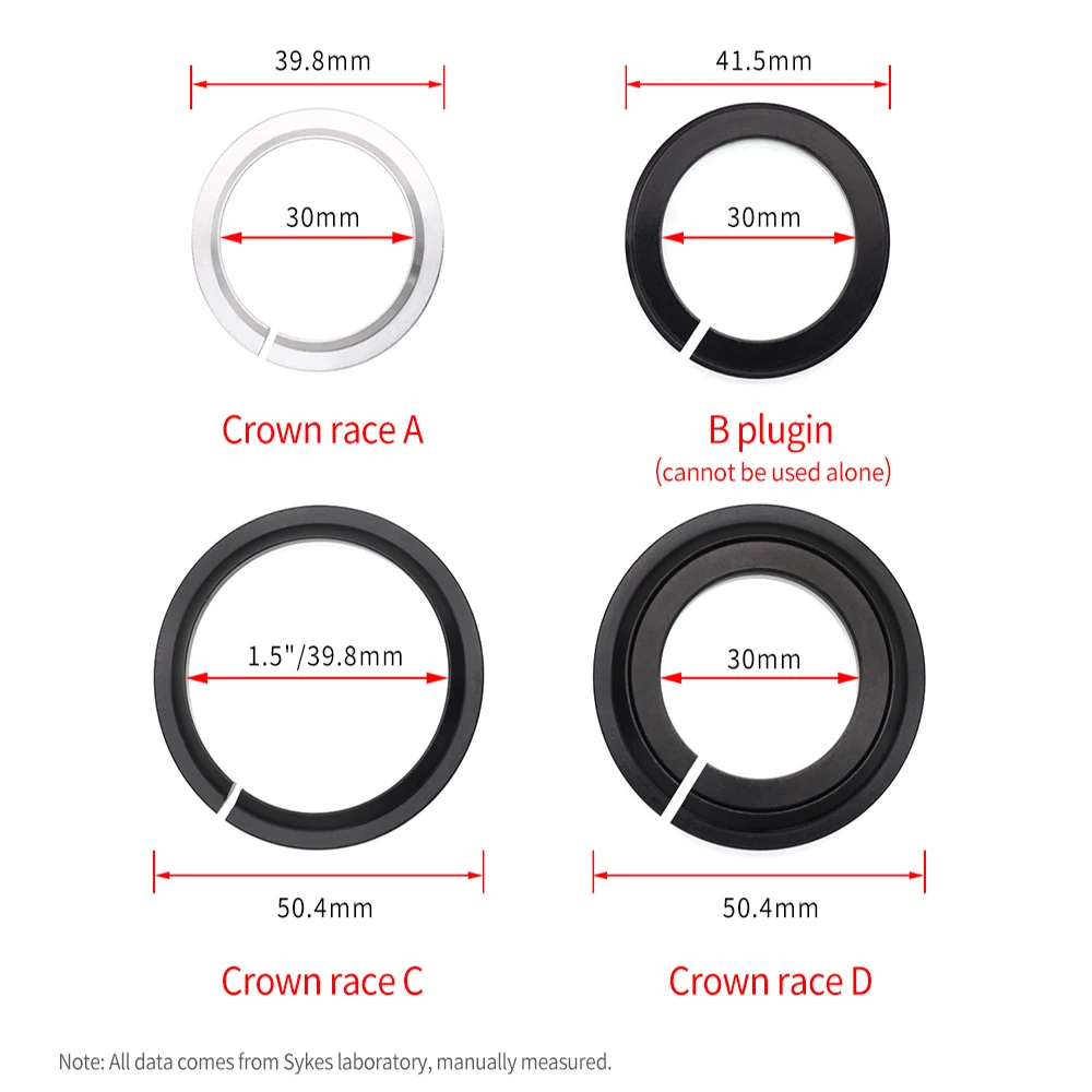 Bike Headset Steel Bearing 41 41.8 47 49 52mm For 28.6 44mm 30mm 40mm Mountain Bike Bicycle Accessories