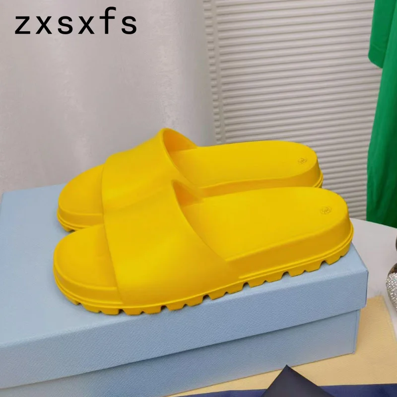 

Lover's Platform Flat Slippers Women Designer Summer Slides Holiday Beach Shoes For Women Thick Sole Slippers Women Sandals Men