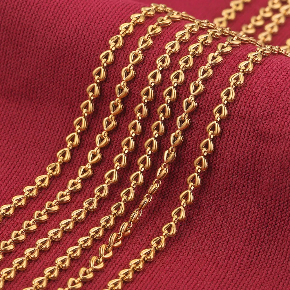 Stainless Steel Chain Heart Jewelry Making Stainless Steel Necklace