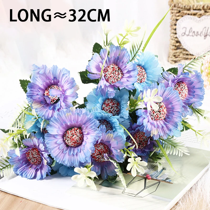  20 Pcs 20 Pcs Artificial Daisies Flower Fake Gerbera Daisy Faux  Bouquet African Daisy Flower Artificial Flowers for Wedding Bridal Bouquet  Party Home Kitchen Table Centerpiece (Multicolor) : Home & Kitchen