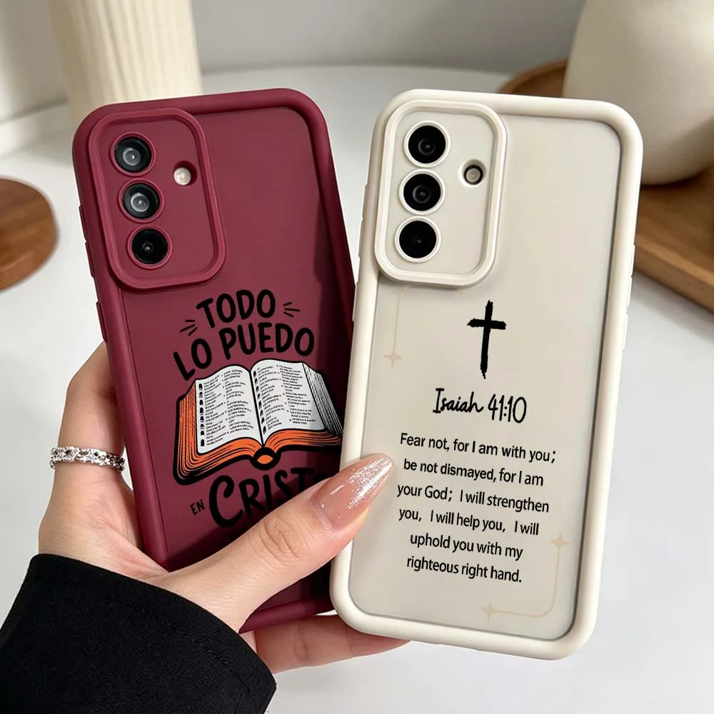 Christian Bible Book Pattern Phone Case Cover with Eye Ladder Design