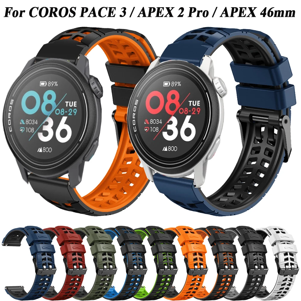 Per Coros Pace 3 Cinturino Sportivo In Silicone Cinturino Cinturino Per Coros Apex 2 Pro/Apex Pro Cinturino Per Cinturino Apex 46Mm Cinturino