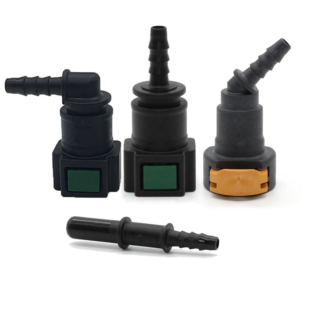 ID4 Double Lock Spring Auto Car Fuel Line Hose Coupler Quick Release Connector Rubber Hose Carburetor Part 7.89