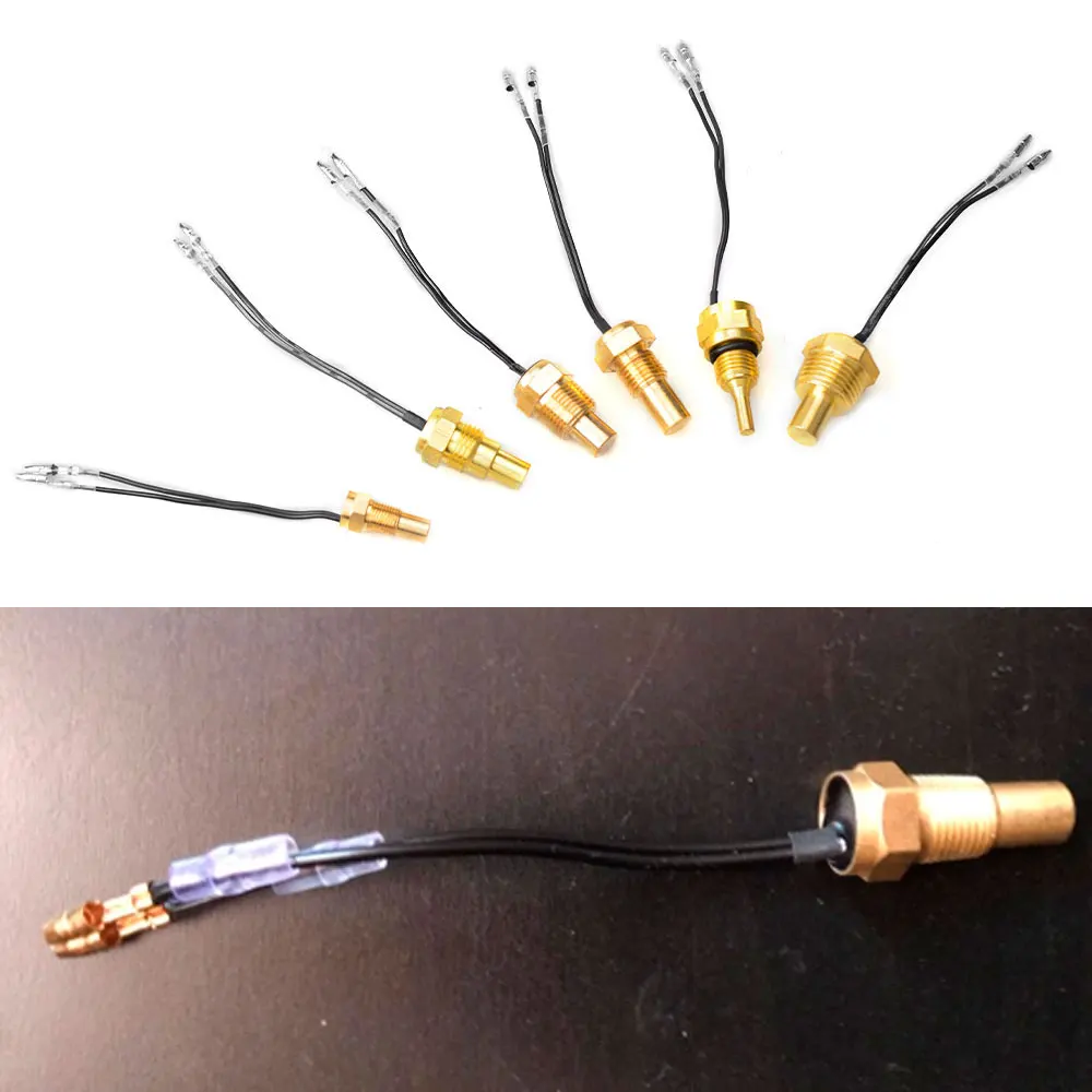 

12V/24V Water Temperature Sensor Temp Sender 50K Head Plug 10MM 14MM 16MM For Auto Truck Gauge Electric Meter NPT 3/8 1/8
