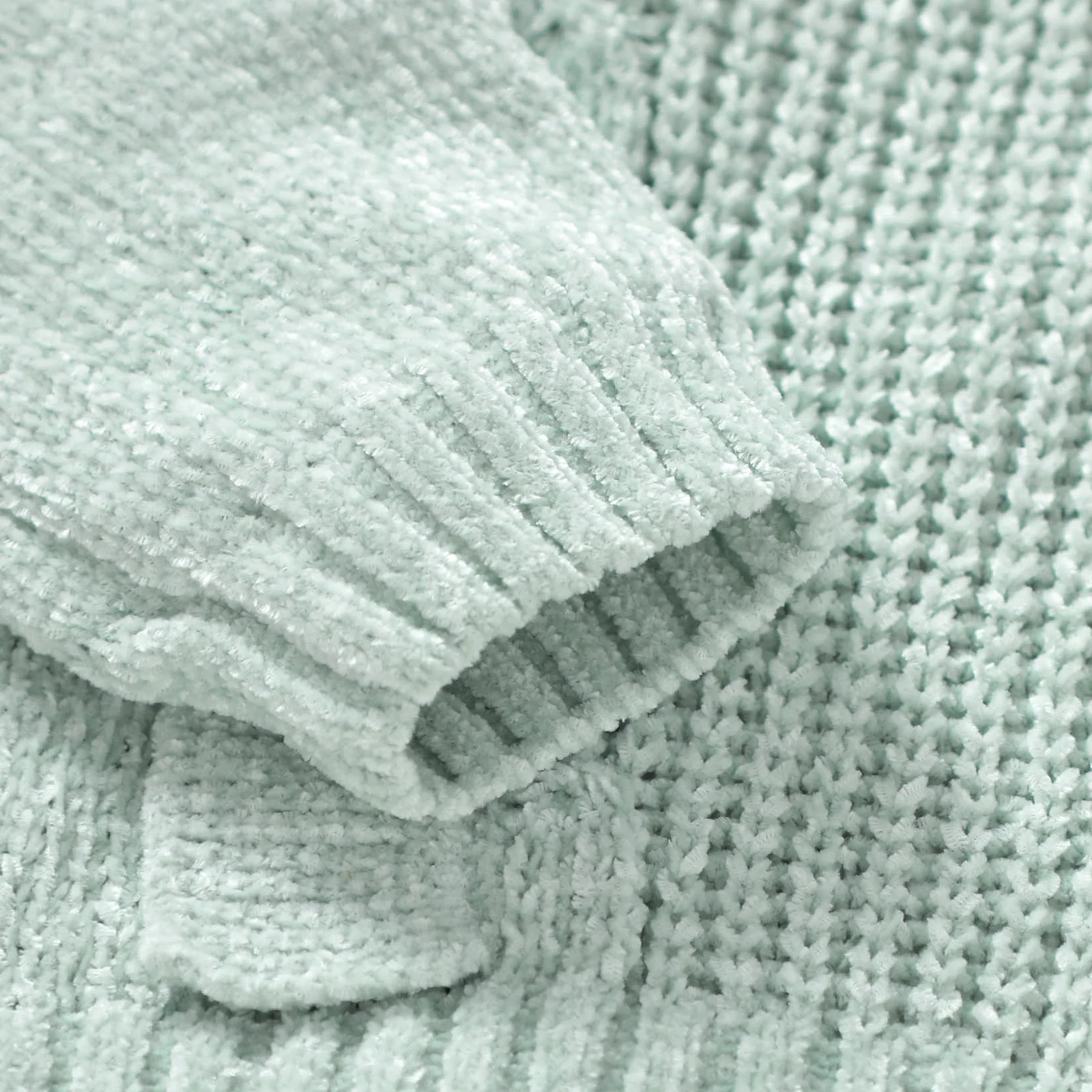 MISOWMNJOY 따뜻한 겨울  소녀 스웨터, 니트 긴팔 크루넥 프릴, 솔리드 아이 풀오버 상의, 점퍼  의류