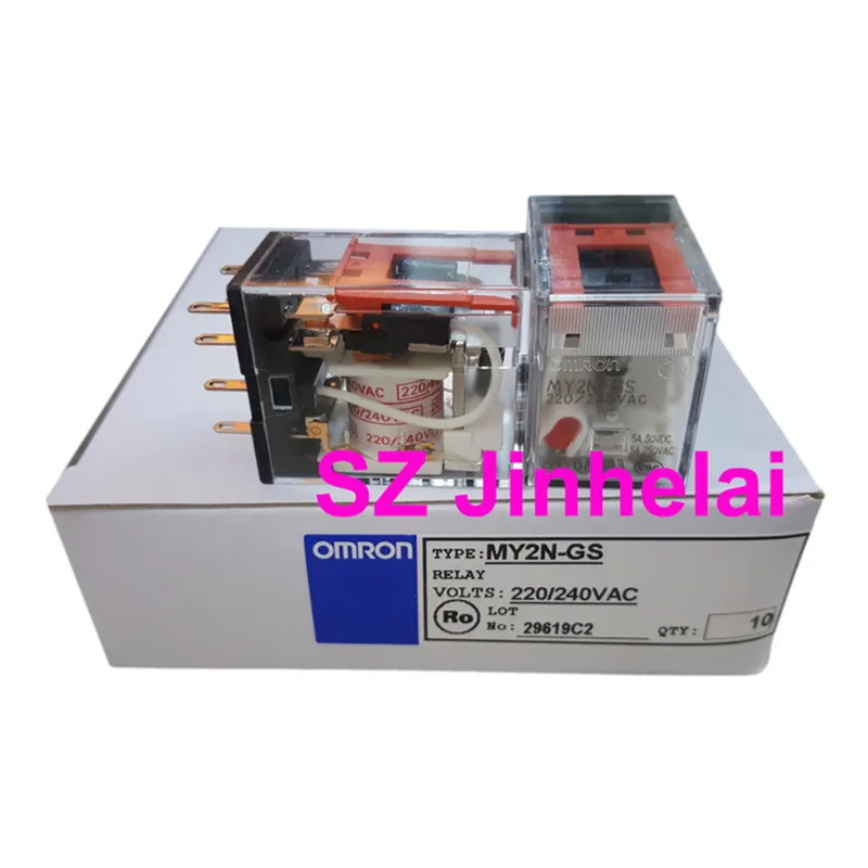 10 個本物のオリジナルオムロン中間リレー MY2N-GS -R 12VDC 10 個本物のオリジナルオムロン中間リレー MY2N-GS -R 12VDC