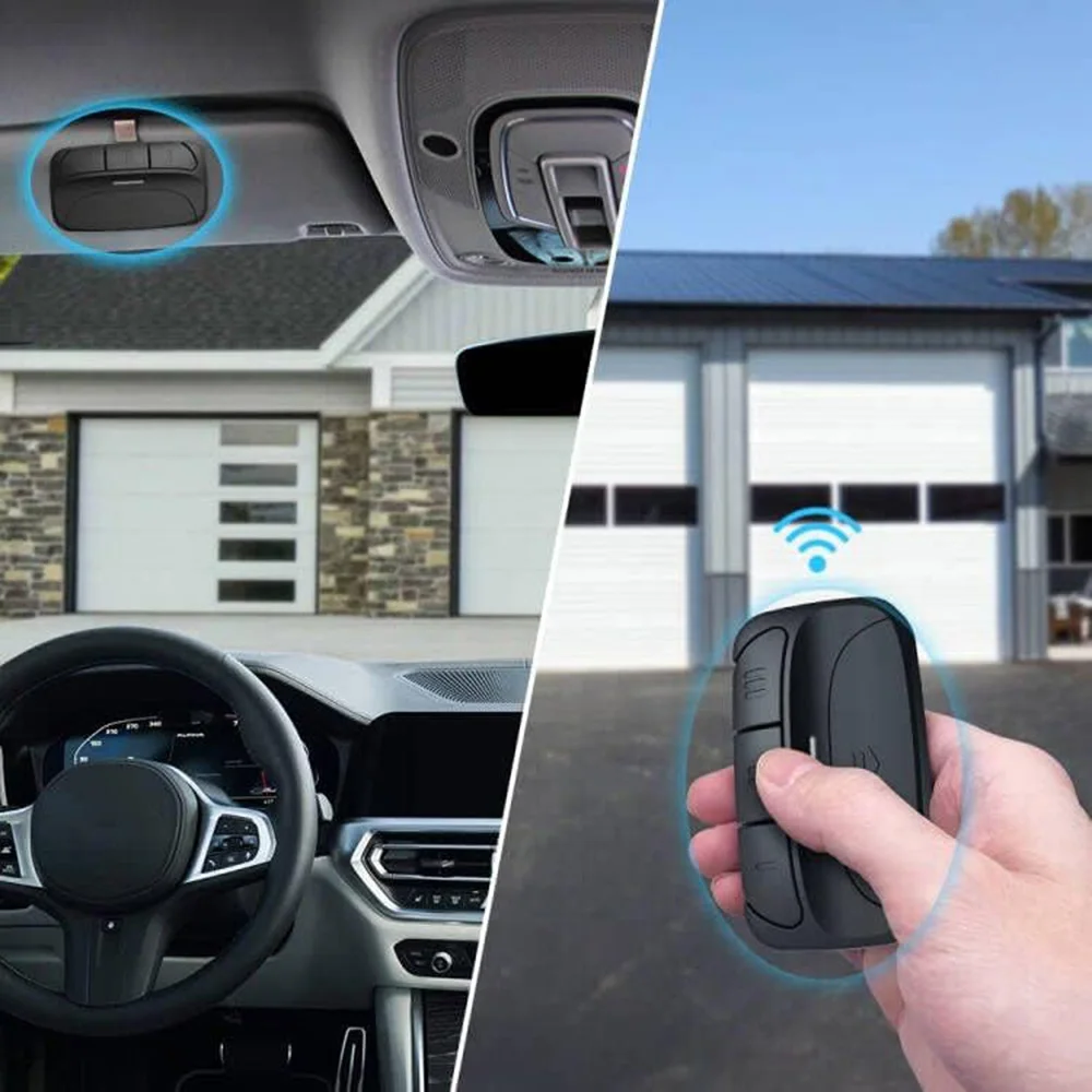 Garage Door Remote Control Transmitter Garage Door Opener Yellow Learn Button 310MHZ 315MHZ 390MHZ For 971LM 893MAX 3