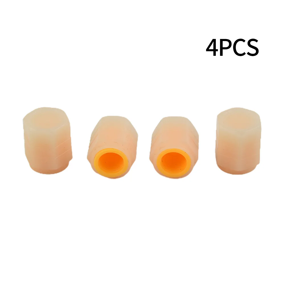 

Replacement Car Tire Valve Cap For Cars/motorcycles/SUV/trucks/buses Universal Waterproof Yellow 8mm ID Anti-dirt