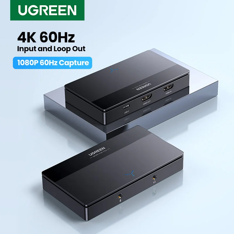 

UGREEN HDMI Video Capture Card 4K60Hz HDMI to USB/Type-C Video Grabber Box for Computer Camera Live Stream Record Meeting