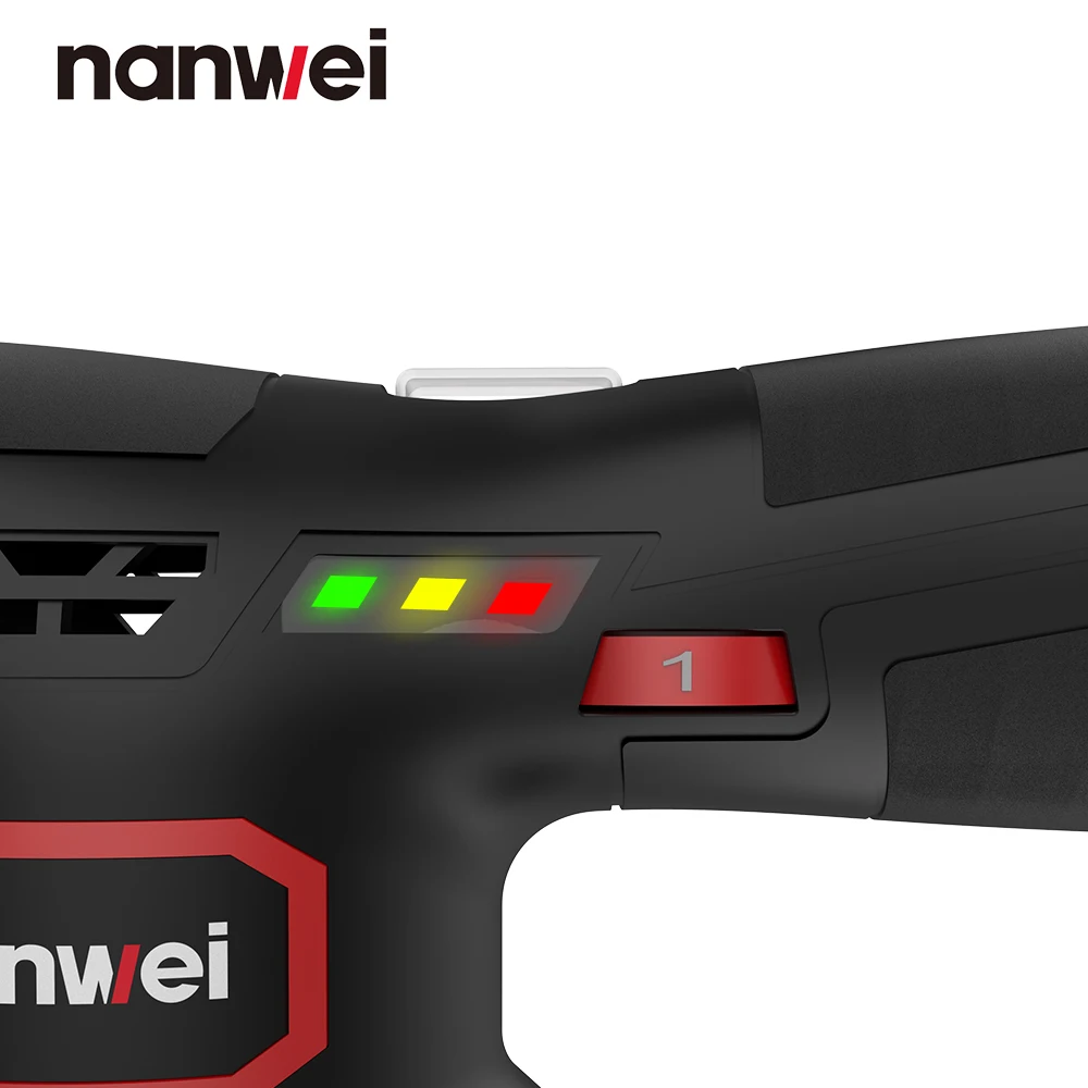 NANWEI 12V Mini Li-ion Polishing Machine Waxing Machine Vibrating Range 8mm 6 Speed Type-C Charging Interface