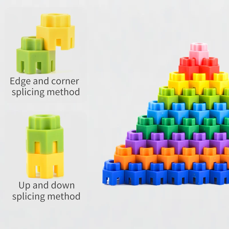 Children's Large Particle Building Block Toys Puzzle Boys And Girls Baby Assembly And Splicing Diy Hexagonal Building Blocks