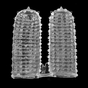 IKOKY Woman G-Spot Finger Penis Sleeve Adult Sex Toys Vaginal Massager Dildo Masturbation Silicone Sleeve Clitoris Stimulation 3