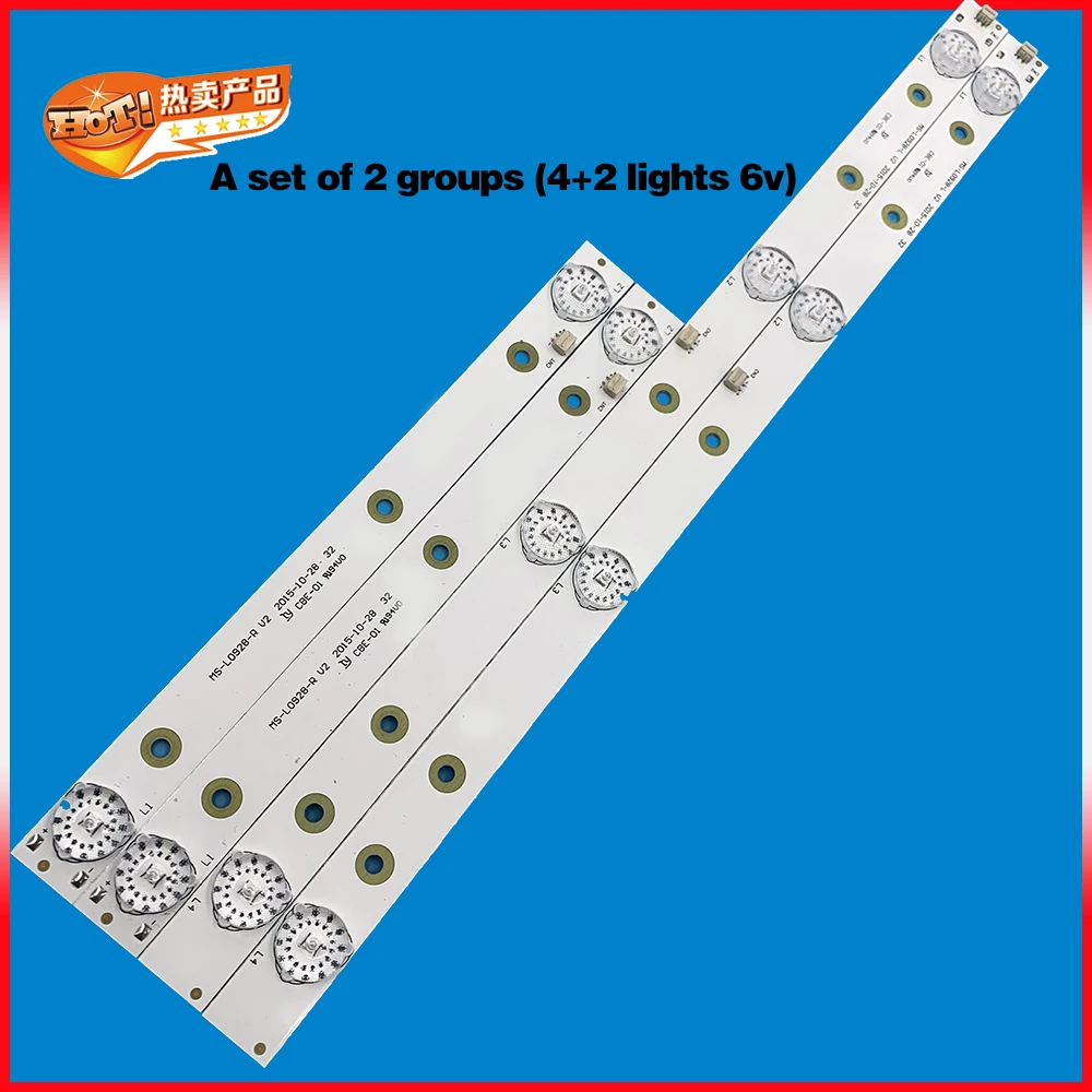 LED Backlight strip For AKAI AKTV3221 32LED38P JS-D-JP3220-041EC E32F2000 D32-0A35 MS-L0928-R L V2 HV320WHB-N80