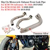 For KTM DUKE 790 890 Adventure R Rally 2018 - 21 2022 Motorcycle Exhaust Muffler Escape Moto Tube Titanium Alloy Front Link Pipe
