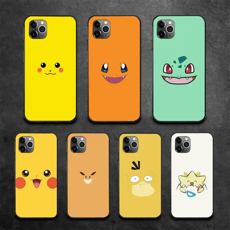 Милый чехол для телефона с героями мультфильмов-P-Pokemon-Elf iPhone 13 12 11 Pro Max XR XS X 8 7 6 5 SE