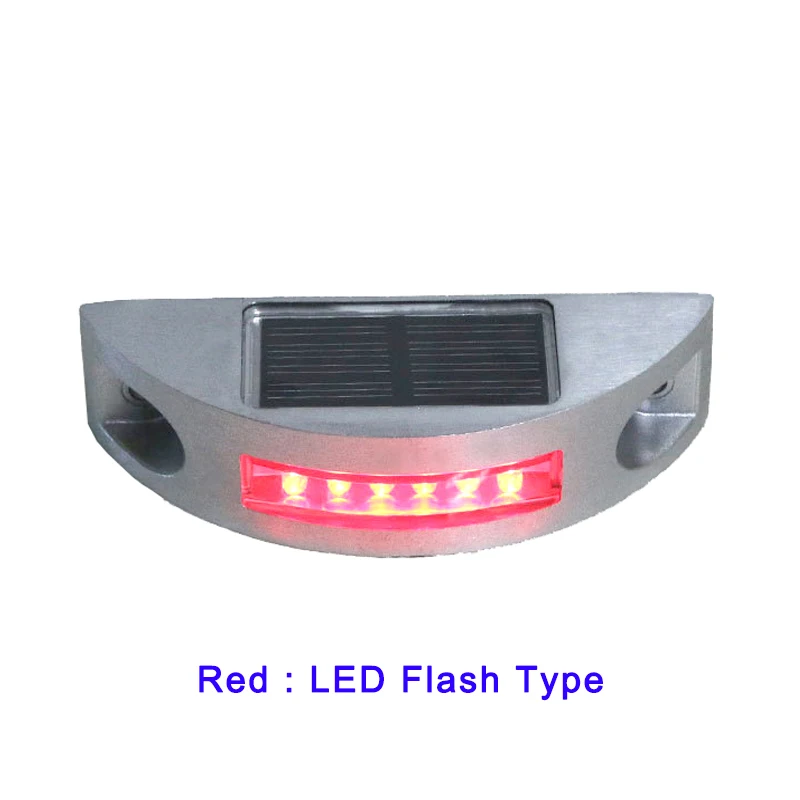 Waterproof LED Solar Powered Road Stud Light for Decks Boats Driveways Stairways Pavements