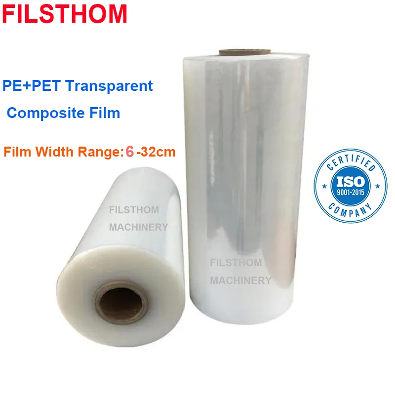 Rotolo di pellicola da imballaggio da 3 kg, materiale trasparente in PET composito PE, per macchine di sigillatura a caldo. - immagine 4
