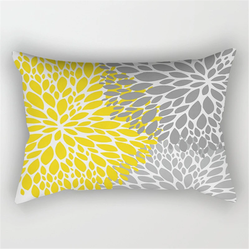 30x50cm Yellow Geometry Pillowcase Decor Sofa Cushion Pillowcover Polyester Pillow Cases for Home Decor Bedding Cushion Cover
