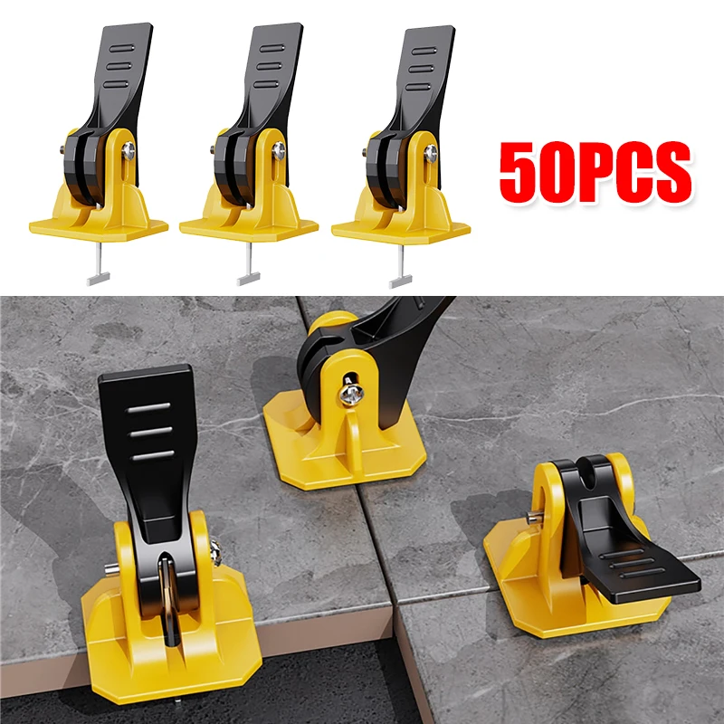 

50pcs Tile Leveler Adjuster Positioning Artifacts Leveler Locator Spacers For Flooring Wall Tile Construction Tools