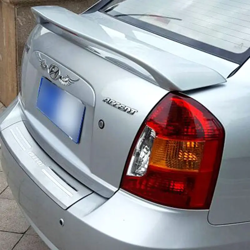 Alerón trasero de Material ABS para coche, accesorio con luz Led, Color ...