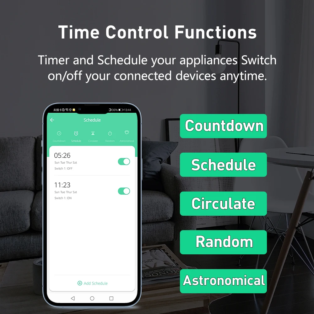 1P 2P 3P 4P TUYA APP WIFI Circuit Breaker Timer Voice Remote Control Smart Life