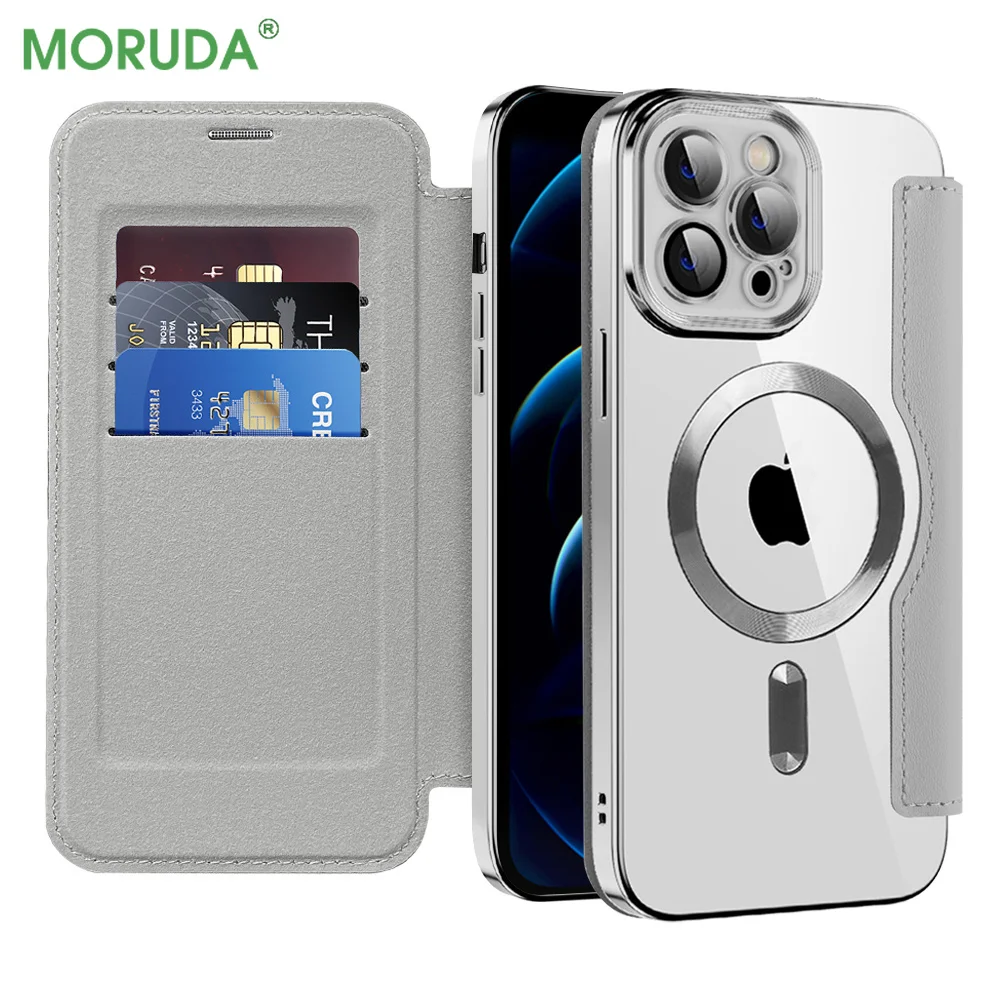 

Магнитный флип-чехол для iPhone 14 15 ProMax 13 12 11 Pro Max Plus