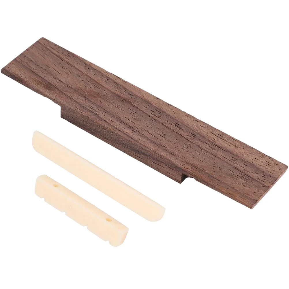 

Ukulele Keys Acoustic Bridge Saddle Wooden Premium Parts Nut And Accessory Smooth